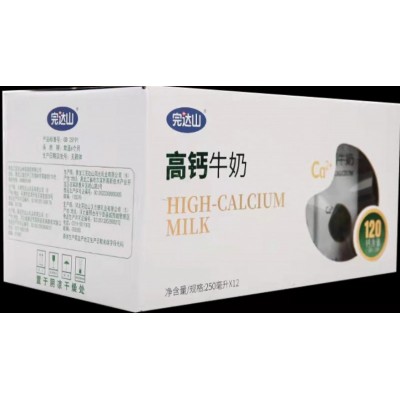 完达山高钙牛奶 250ml*12袋 整箱装图2