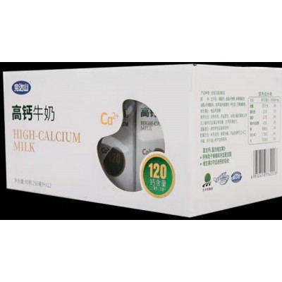 完达山高钙牛奶 250ml*12袋 整箱装图3