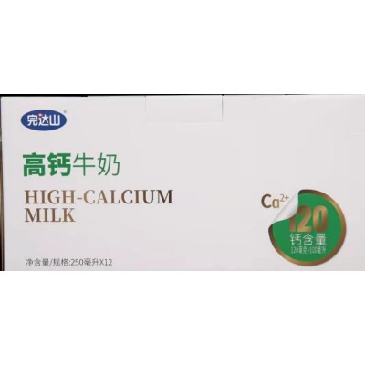 完达山高钙牛奶 250ml*12袋 整箱装图5