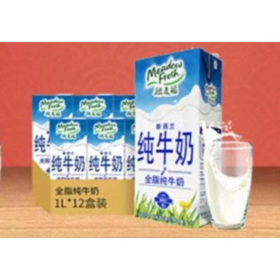 纽麦福新西兰进口 全脂高钙纯牛奶 3.5g蛋白质1升*12盒图6