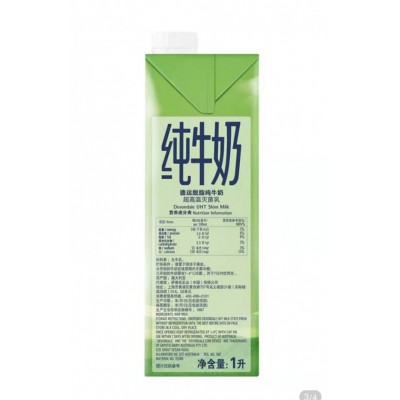 德运 澳大利亚原装进口 脱脂纯牛奶 1升装 *10图2