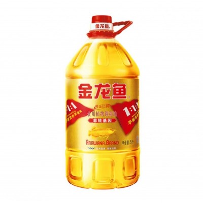 金龙鱼 非转基因 黄金比例 食用植物调和油5L/桶图2