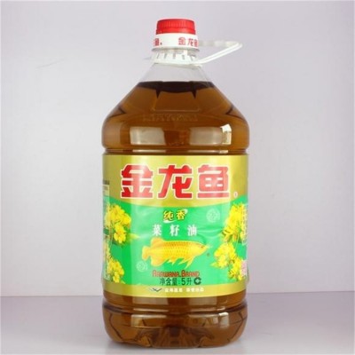 金龙鱼5L/桶醇香菜籽油 纯正菜籽油图2