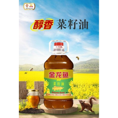 金龙鱼5L/桶醇香菜籽油 纯正菜籽油图6