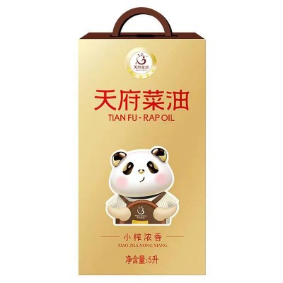 天府菜油四川浓香菜籽油小榨工艺 非转基因 浓香菜籽油 礼盒装5L/桶图4