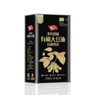 九三有机大豆油浓香有机物理压榨浓香三级大豆油1L/瓶图4