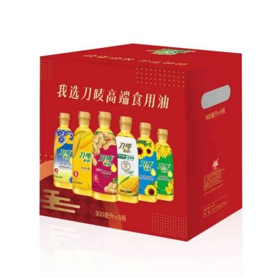 刀唛Knife健康油组合压榨一级玉米油+花生油+葵花籽油900ml*瓶图6