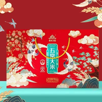 柴火大院五常大米礼盒稻花香2号 东北大米5kg（1kg*5盒）图4