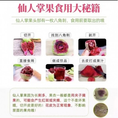 湖南仙人掌果实仙桃整箱南方野生果应当季罕见奇特热带水果3斤/盒装图2
