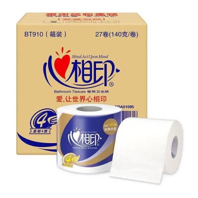 心相印卷纸心柔系列 卷筒卫生纸BT910 140克/卷  4层27卷图2