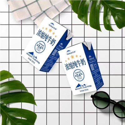 天润浓缩纯牛奶 125g*20盒 整箱装图3