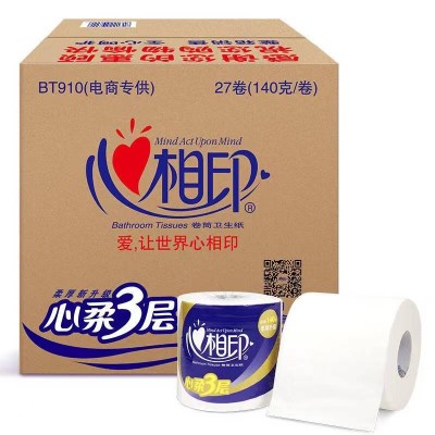 心相印 特柔系列卷纸4层140g 27卷/箱图3