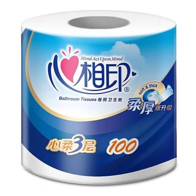 心相印卷纸 心柔系列卷筒 100g*10卷  3层图2