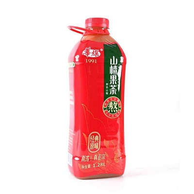 华旗山楂果茶 山楂果汁果肉饮料 经典原味系列 酸甜可口 经典山楂味道 经典原味 1.28L*2瓶图4