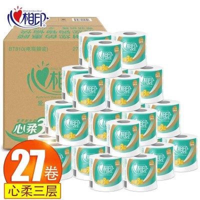 心相印心柔卷纸卫生纸  4层180g*27卷/箱图3