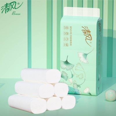 清风无芯卷纸整箱30卷4层850g图5