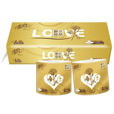 清风卷纸金装love4层200g*10卷图2
