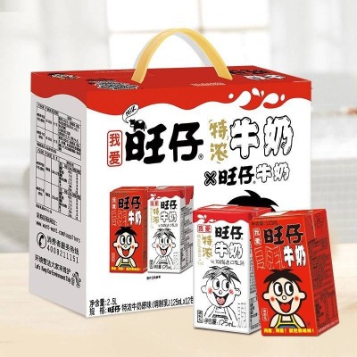 旺旺 旺仔特浓牛奶 125ml*12包+旺仔牛奶125ml*8包 礼盒装图2