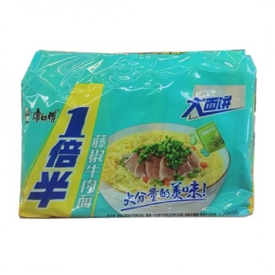 康师傅一倍半藤椒牛肉面123g*5袋/包图4