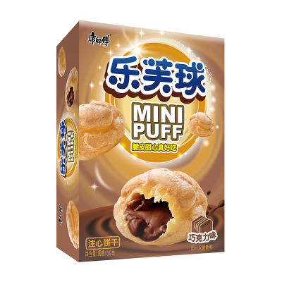 康师傅乐芙球 巧克力味 50g*10盒 整箱装图3