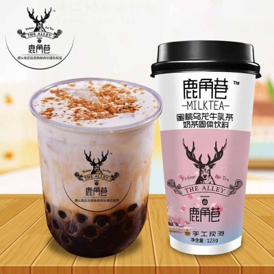 鹿角巷奶茶123g杯装蜜桃乌龙黑糖鹿丸牛乳茶网红手工冲泡休闲饮品图4