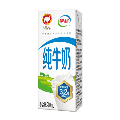 伊利利乐砖纯牛奶 200ml*12袋 整箱装图2