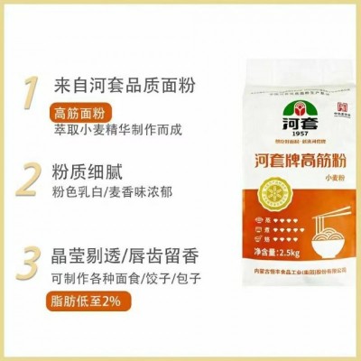 河套高筋粉想吃好面粉 就选河套牌5kg/袋图5