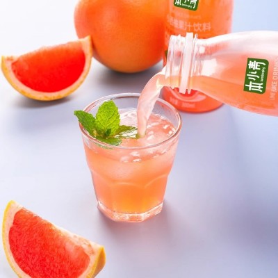 本小青西柚汁饮料新鲜果汁0脂肪解腻清凉网红饮品300ml*12小瓶装图2