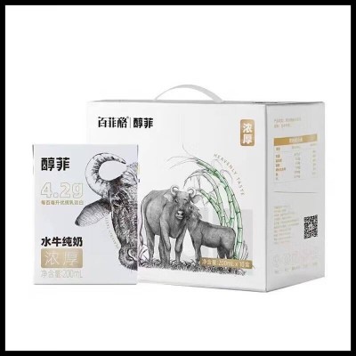 百菲酪水牛奶4.2g蛋白质纯牛奶 200mI*12盒 整箱装图3