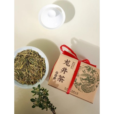 新茶上市西湖牌雨前浓香龙井茶茶叶正宗250g散装绿茶茶厂春茶图3