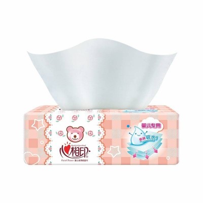 心相印婴用型110抽3包5提箱三层塑装纸面巾图2