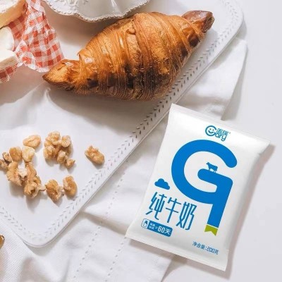 天润盖瑞纯牛奶 蓝色 200g*20装 整箱装图3