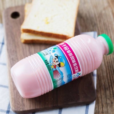 李子园草莓风味甜牛奶 450ml*10瓶 整箱装图4