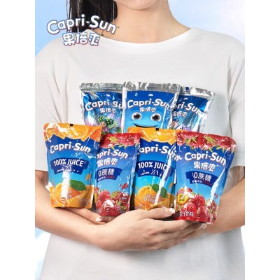 果倍爽桃苹果白葡萄草莓橙汁健康维C儿童果汁饮料4风味10袋组合装图3