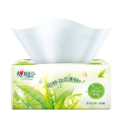 心相印茶语经典系列  152抽/包3包/提整箱24提共72包图6