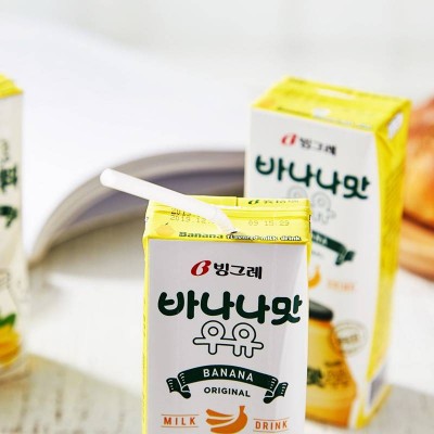 宾格瑞香蕉味儿童牛奶饮料 200ml*6盒 整箱装图3