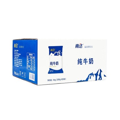 南达利乐枕纯牛奶 200g*20袋 整箱装图2