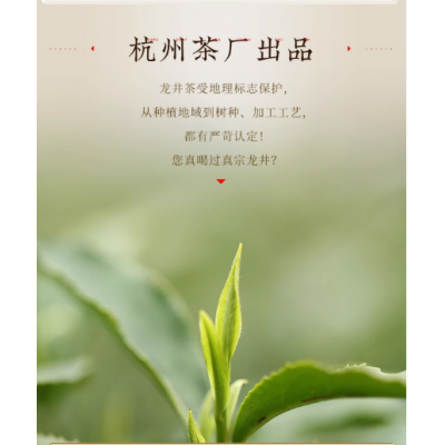 新茶上市西湖牌雨前浓香龙井茶茶叶正宗250g散装绿茶茶厂春茶图4