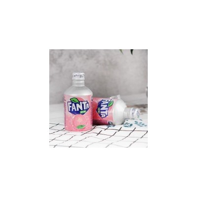日本进口FANTA芬达白桃味碳酸饮料汽水300ml*12瓶子弹头铝罐装 1件装图5