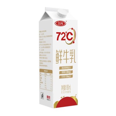 三元每日鲜72°C鲜牛乳 950ml*6盒整箱图4