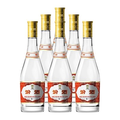 汾酒杏花村黄盖玻汾53度475ml*6瓶整箱清香白酒 1件装图2