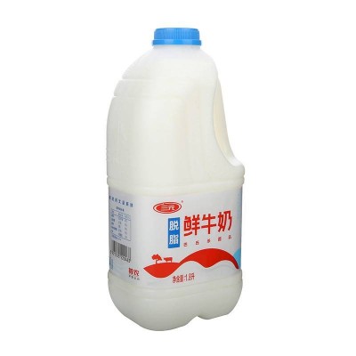 三元脱脂鲜牛奶 1.8L*6盒 整箱装图2