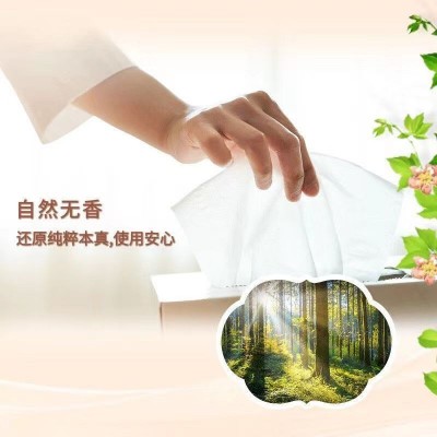 清风欧院纸巾抽纸24包100抽原木纯品面巾纸卫生纸图5