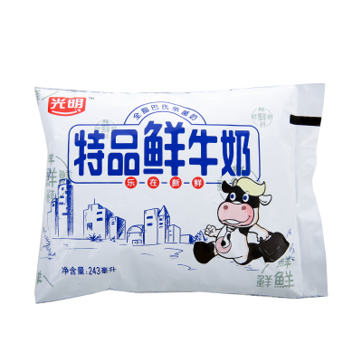 光明特品鲜牛奶 243ml*12袋 整箱装图4