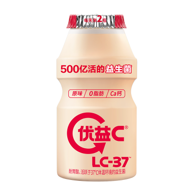 蒙牛优益C活菌型乳酸菌饮品 原味100ml*5瓶*12排 整箱装图3