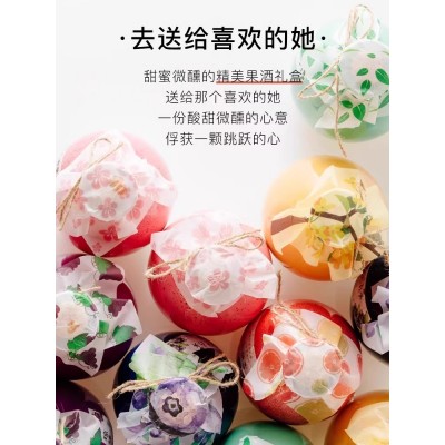 桃花酿果酒女士低度甜酒微醺果味酒女生喝的晚安酒少女桃花酒礼盒图2