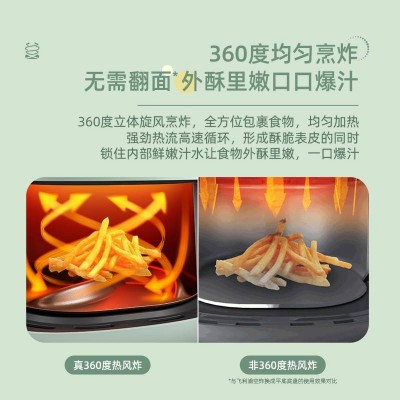 飞利浦(PHILIPS)空气炸锅 家用无油多功能电炸锅海星底盘减少90%油脂一机多用精致小容量1-2人HD9100/50一图2