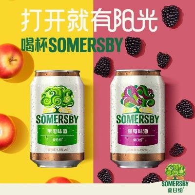 Somersby夏日纷果味酒露营气泡330ml*12罐混合口味B图2