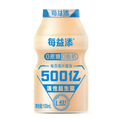 伊利每益添0蔗糖活菌型乳酸菌饮品 （100ml*5瓶）*10排 整箱装图4