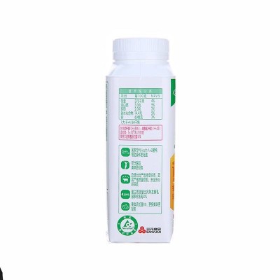 三元轻能优酪乳 黄桃+大麦味 250g*12瓶 整箱装图2